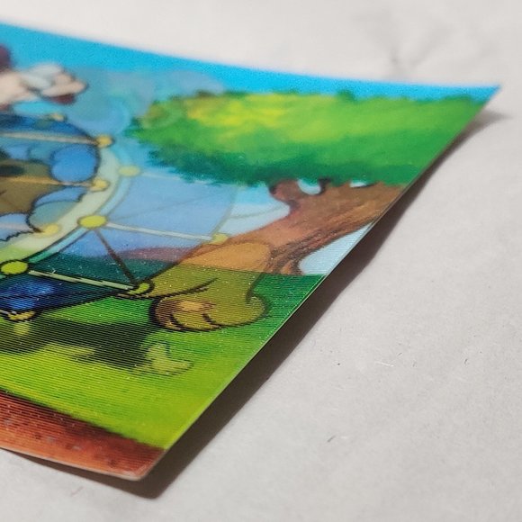 Vintage 1970s Disney Lenticular Postcard Mickey Mouse Pluto TOPPAN TOP STEREO - Picture 9 of 12